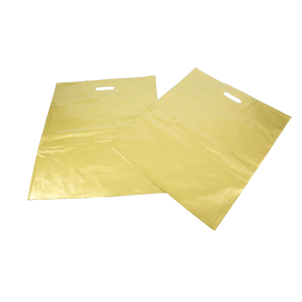 Golden Tote Bag with Die-Cut Handle 50X60cm 100 Units