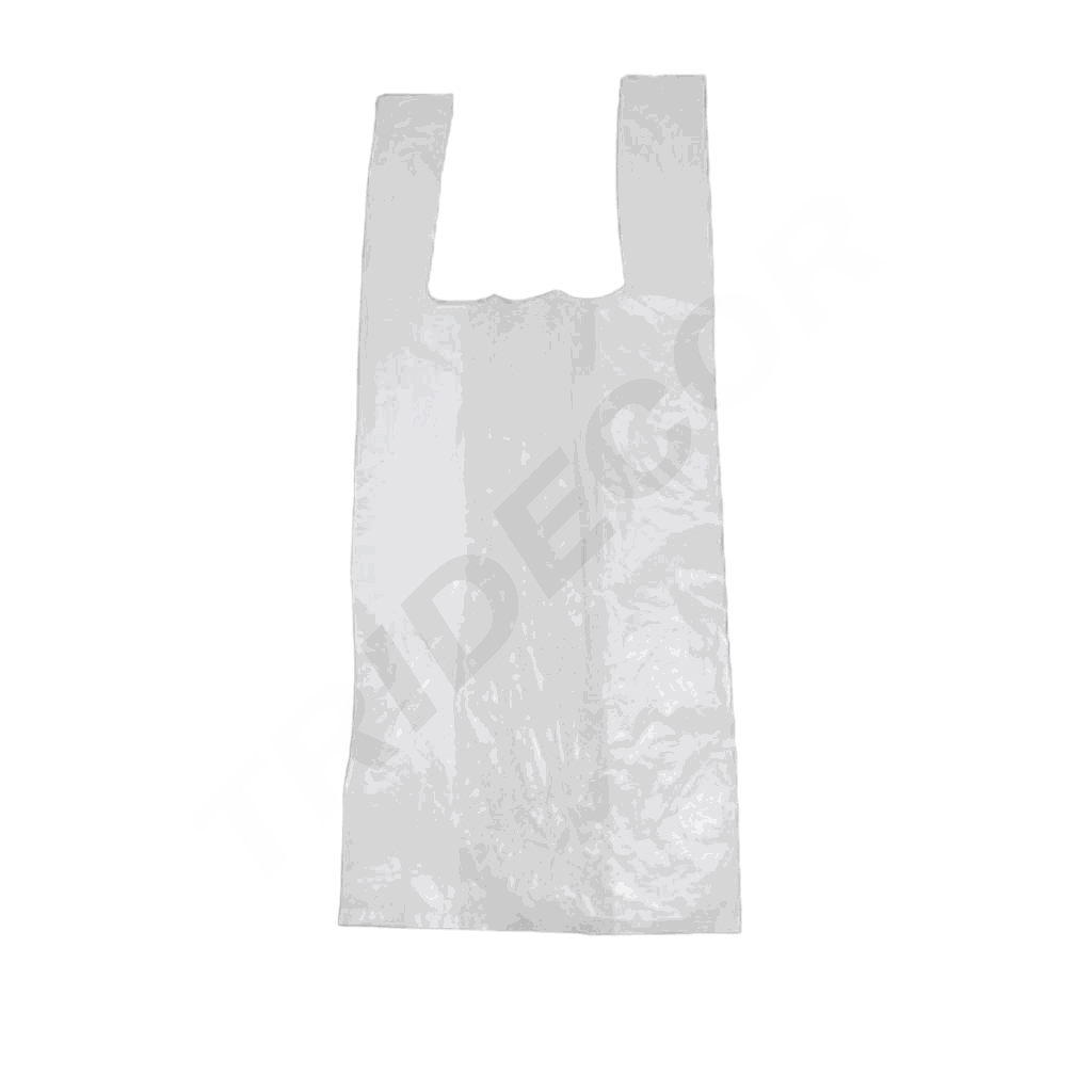 Bolsa de camiseta blanca 60X40