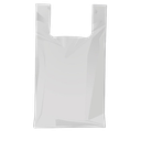 White T-shirt type plastic bag 70/200 Recycled 35X50 cm