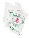 Sac en plastique blanc pour T-shirt avec logo, 70 % recyclé, 50X60 CM