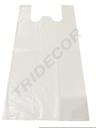 Bolsa De Plástico De Camiseta Blanca 70% Reciclada 50X60 Cm