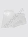 Transparent plastic bag, zipper closure 25X35 CM