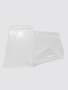 Transparent plastic bag, zipper closure 25X35 CM