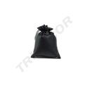 Black leatherette bag 17X15CM
