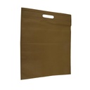 Camel Color Die-Cut Fabric Bag 25X35cm 25units/Pack