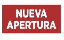 Carteles Nueva Apertura Fondo Rojo