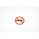 NO SMOKING sticker 11X11 cm