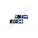 Señal De Salida A La Derecha 17.5X6 Cm