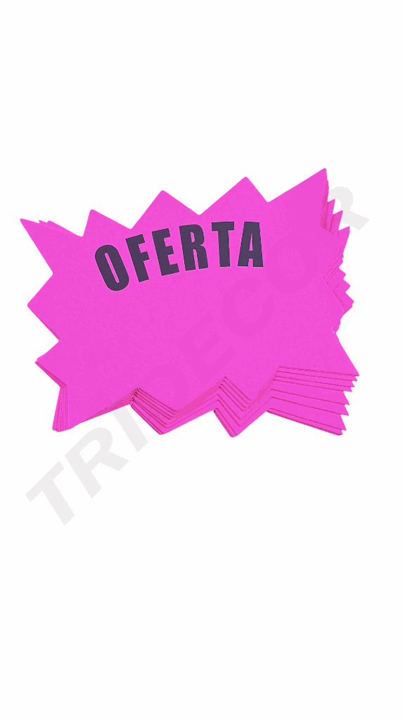橙色爆炸型OFERTA Póster De Oferta Fuxia 15x10.5 cm 50 und
