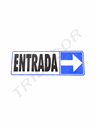 Entrada à direita 17.5X6 cm