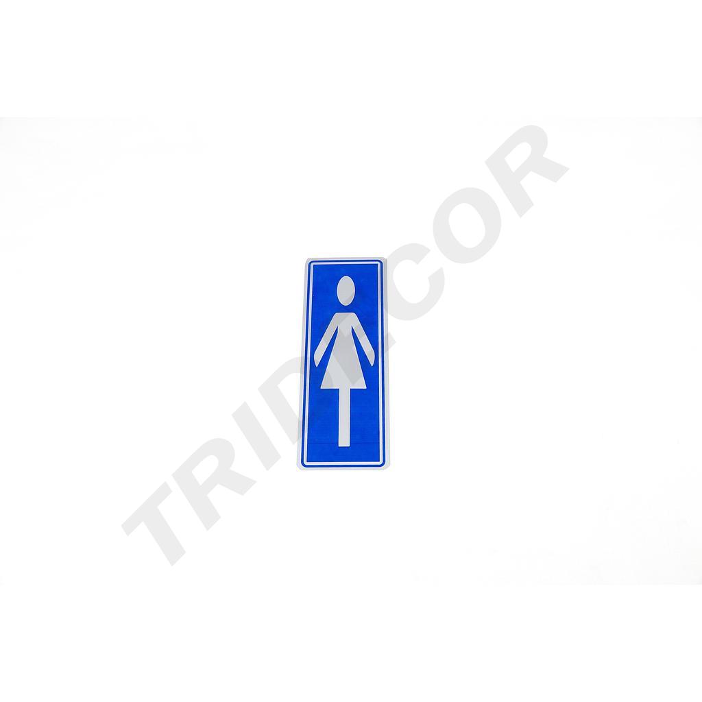 Cartel Aseos Silueta Señoras