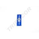 Damen-Silhouette-Toiletten-Poster