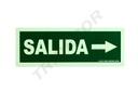 Señal De Salida A La Derecha 30X10.5 Cm