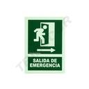 Señal De Salida De Emergencia 21X30 Cm