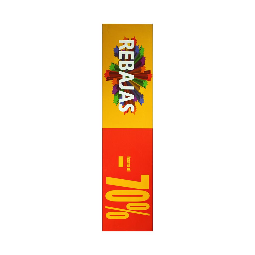 HORIZONTAL BANNER SALE -70% RED YELLOW