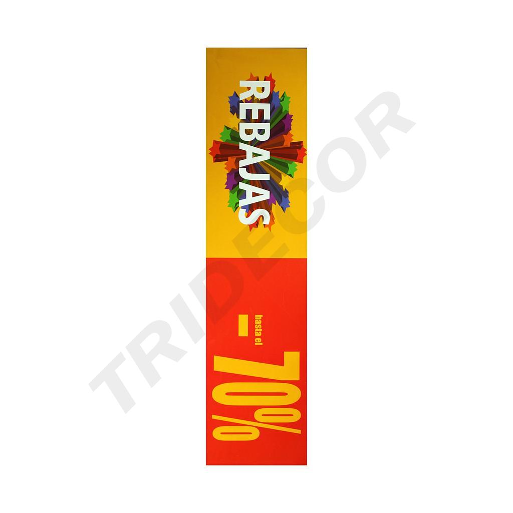 HORIZONTALES BANNER ANGEBOT -70% ROT GELB