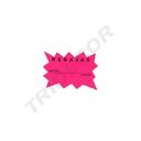 Fuchsienfarbenes Rabattschild