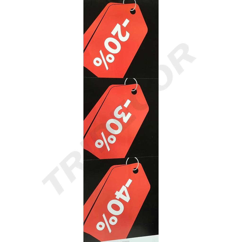 SALE BANNER 30% 50% 70% RED, BLACK BACKGROUND