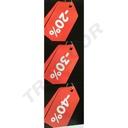 SALE BANNER 30% 50% 70% RED, BLACK BACKGROUND