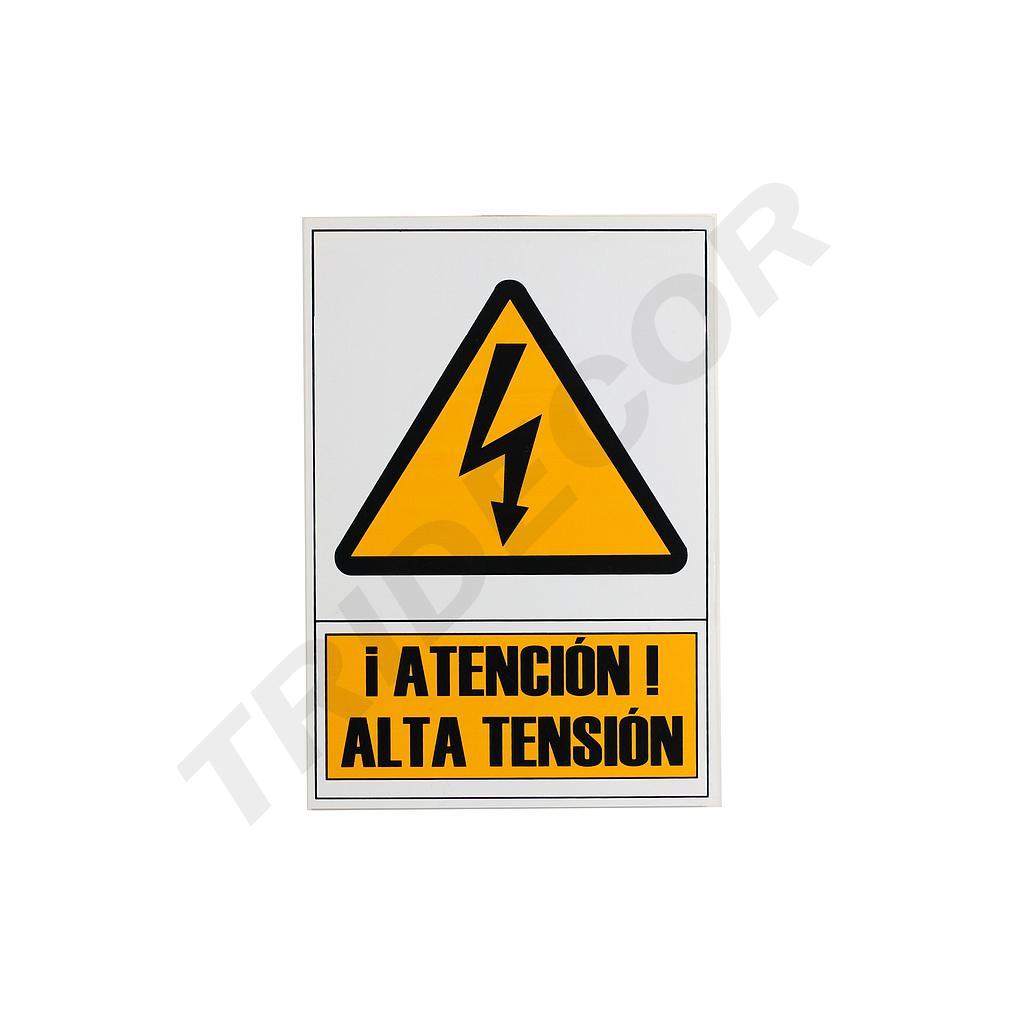 PANNEAU DE HAUTE TENSION 21X30 cm