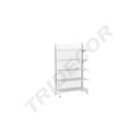 White Metal Shelf 1 Side 120X2M