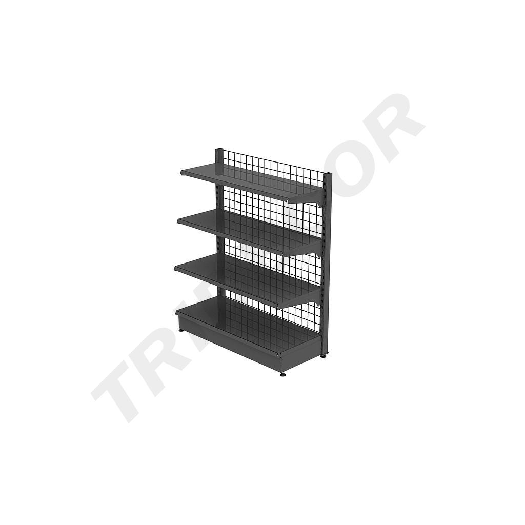 Gray Shelving with Mesh 120X150cm