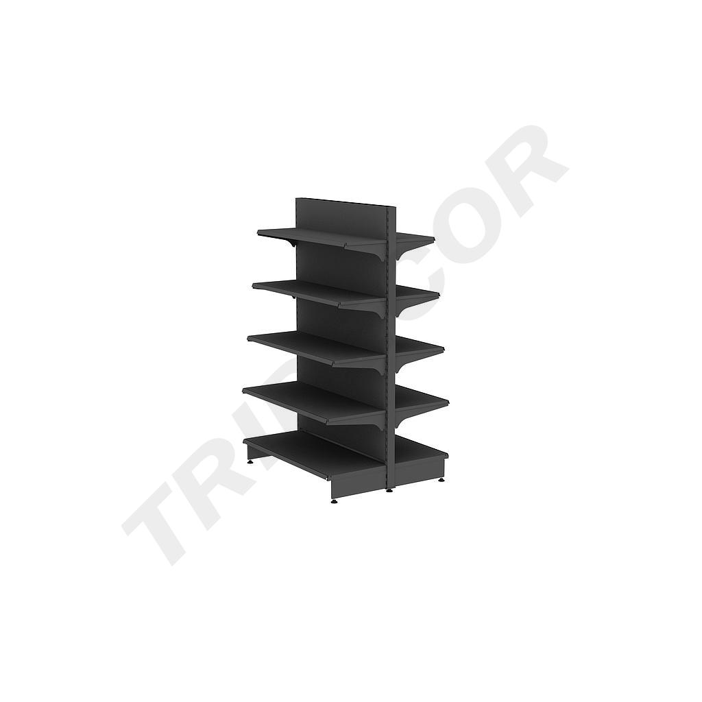 Gôndola de Metal com Folha Cinza 120X200cm