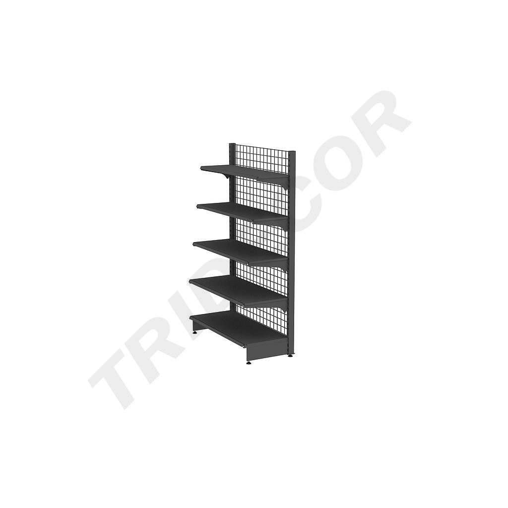 Gray Metal Shelf with Mesh 90X200cm