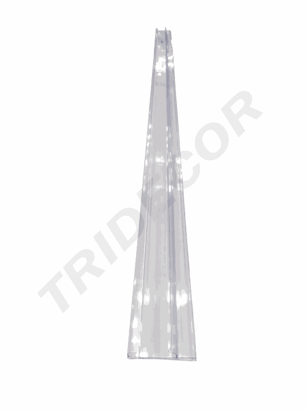 Porte-prix transparent pour étagère métallique de 90 cm