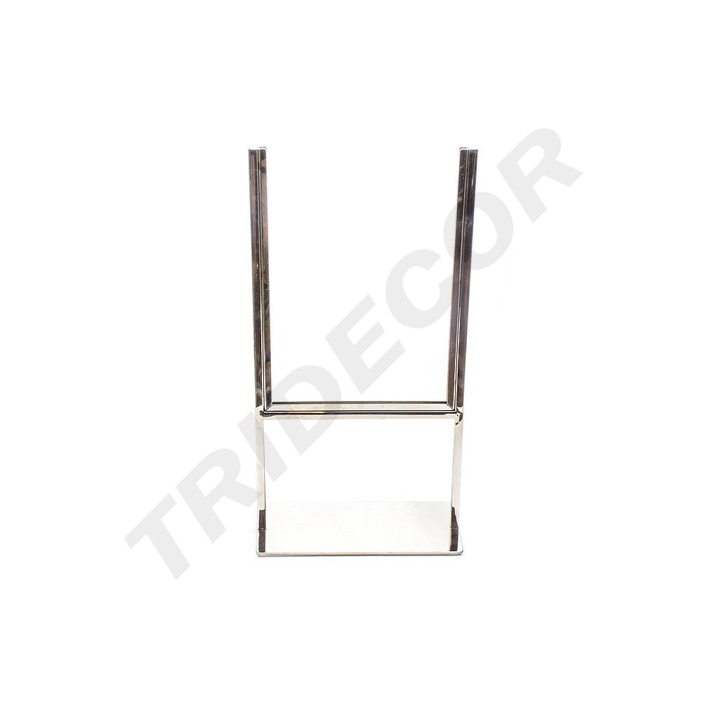 Suporte ajustável para poster A4 com base retangular