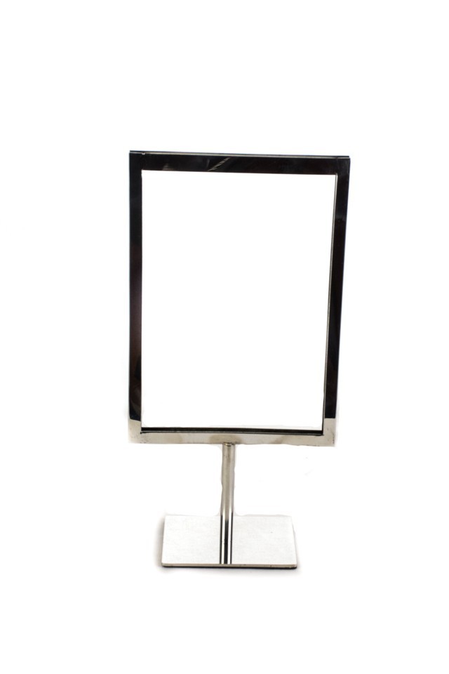 Chromed Steel Poster Holder A5