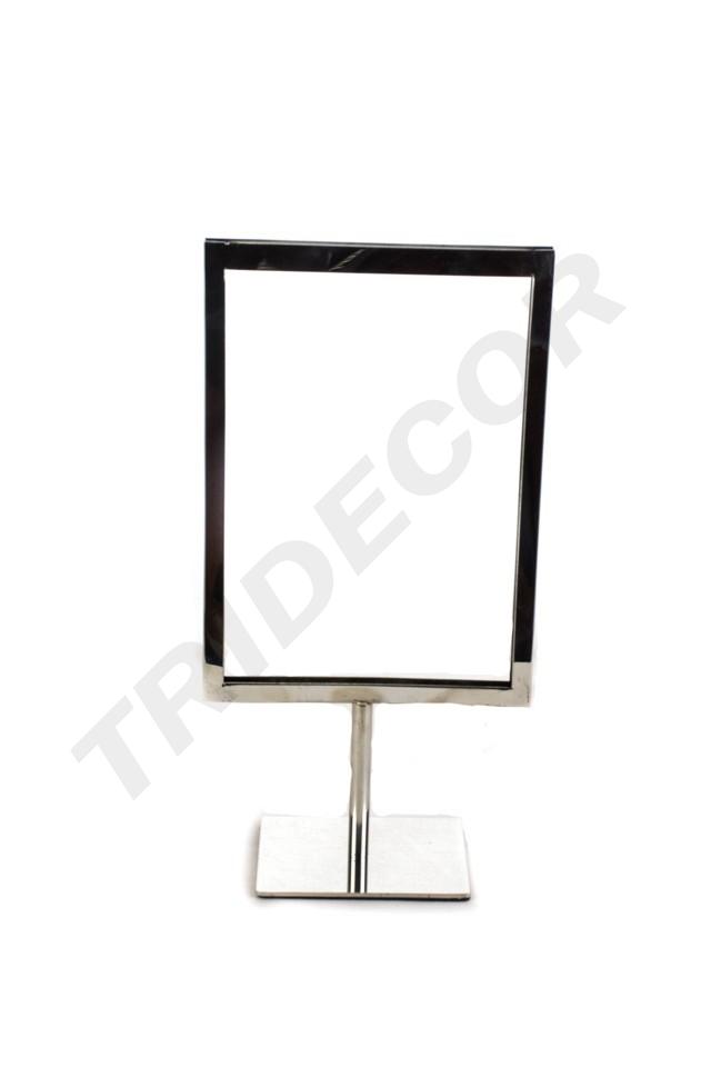 Chromed Steel Poster Holder A5