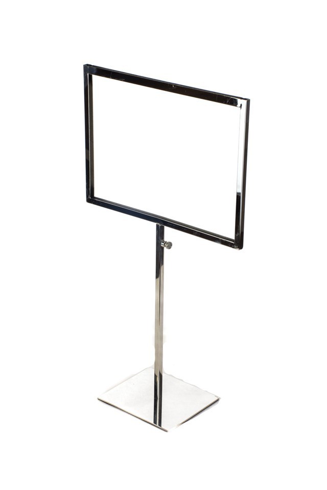 Chrome Adjustable Poster Holder A4