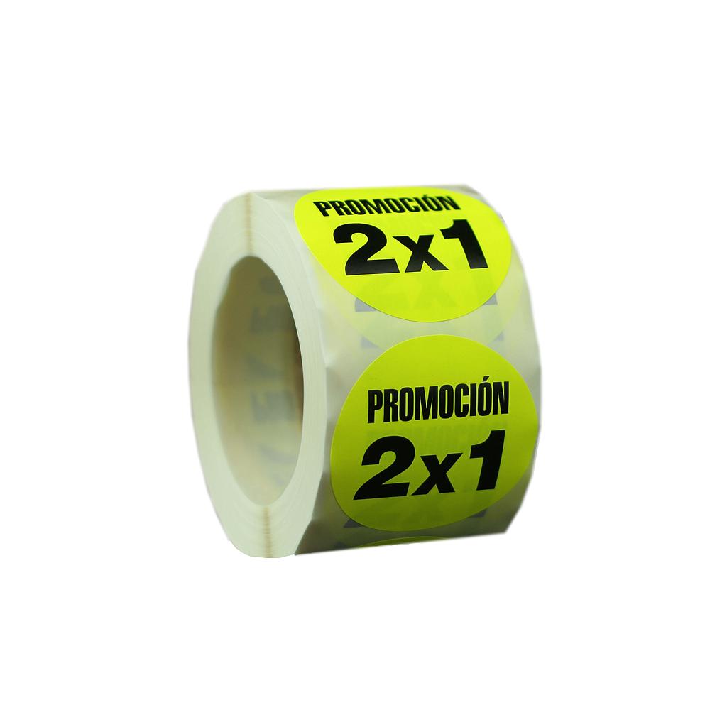 Adesivo Promocional 2X1 5X5cm 500 unidades