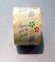 Autocolante Espero que Gostes de Flores 4,5cm