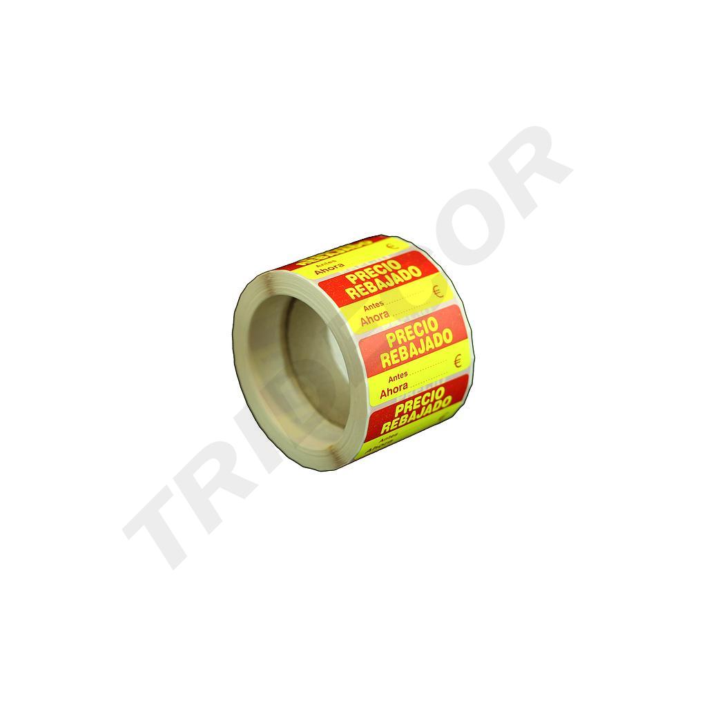 降价贴纸 Pegatina Precio Rebajado 48X24mm 500 Uds-Rollo