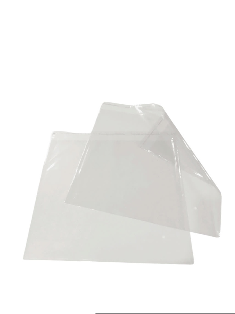 Plastic bag with adhesive flap 40X45+5 cm