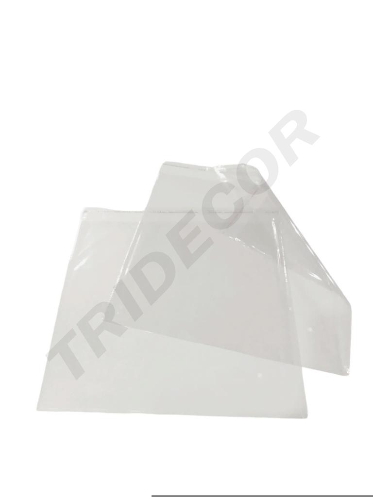 Pungă de plastic cu clapetă adezivă 40X45+5 cm