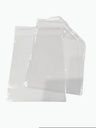 Plastic bag with adhesive flap 18X23+4 cm