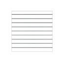 Pannello a doghe bianco 9 guide 120X120cm
