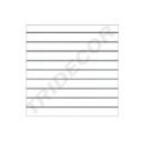 Pannello a doghe bianco 9 guide 120X120cm