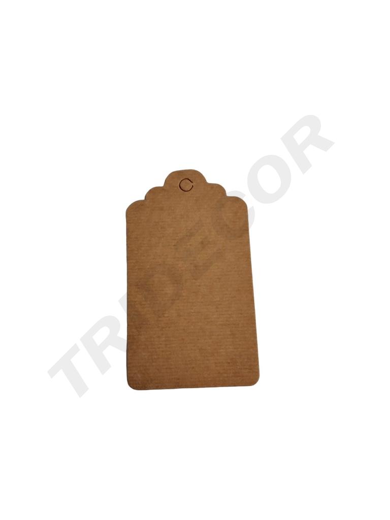Etiquetas Troqueladas Havana 8X4.5Cm Grande 100 Unidades