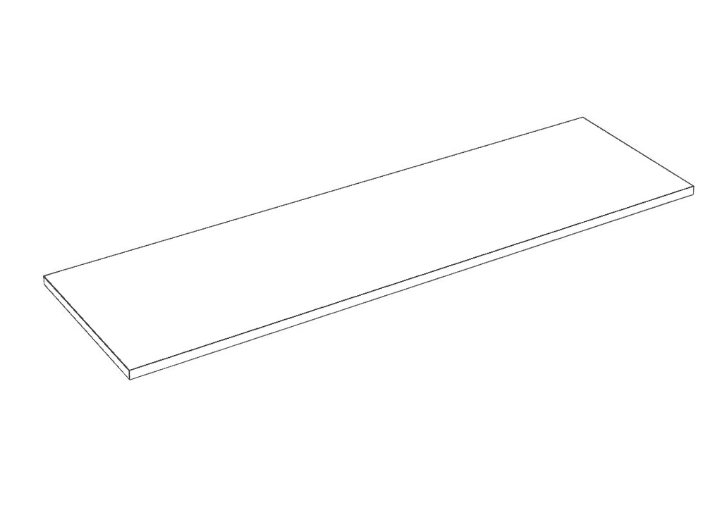 Wooden shelves 60x30 cm white 19 mm