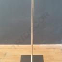 Base Cuadrada para Bustos, Cromado Mate