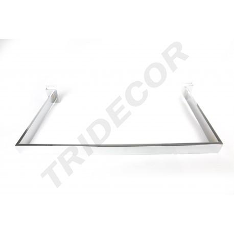 Rectangular 'U'-shaped bar for slat panel, 90X30 cm