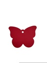 Large Butterfly Die-Cut Red Label 6.5x4.5cm