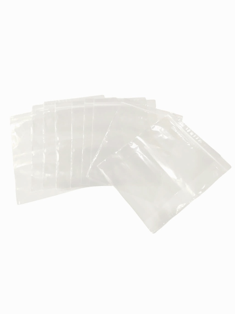 Plastic bag with adhesive flap 22X28+4 cm