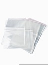 Sachet plastique avec rabat adhésif 30X50+4 cm