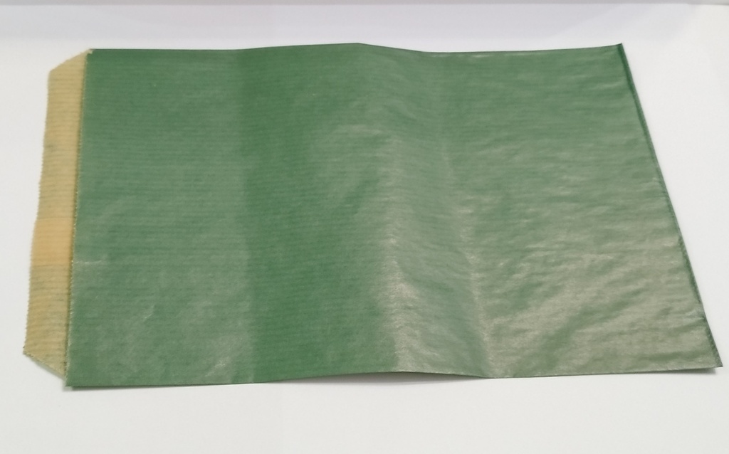 Busta in carta Kraft verde 15+2,5X22cm 50 pezzi/pacco