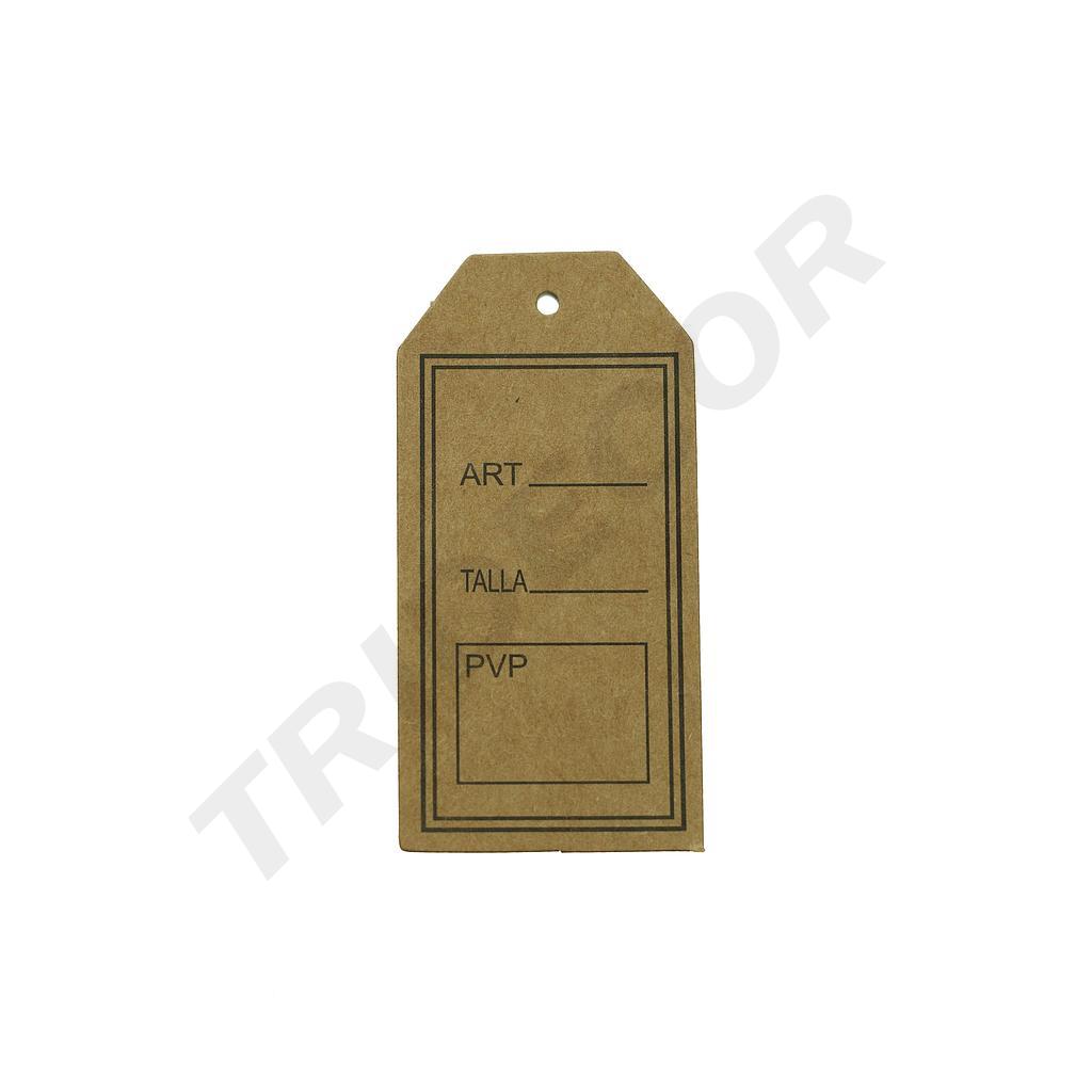 Etikettenfarbe Braun 8X4cm 200/Pack Kunstgröße Pvp
